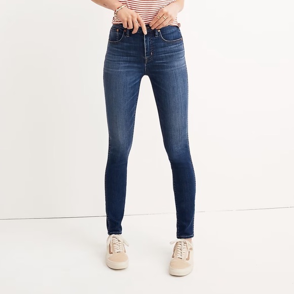 Madewell High-Rise Skinny Jeans in Danny Wash: TENCEL™ Denim Edition - Picture 1 of 9